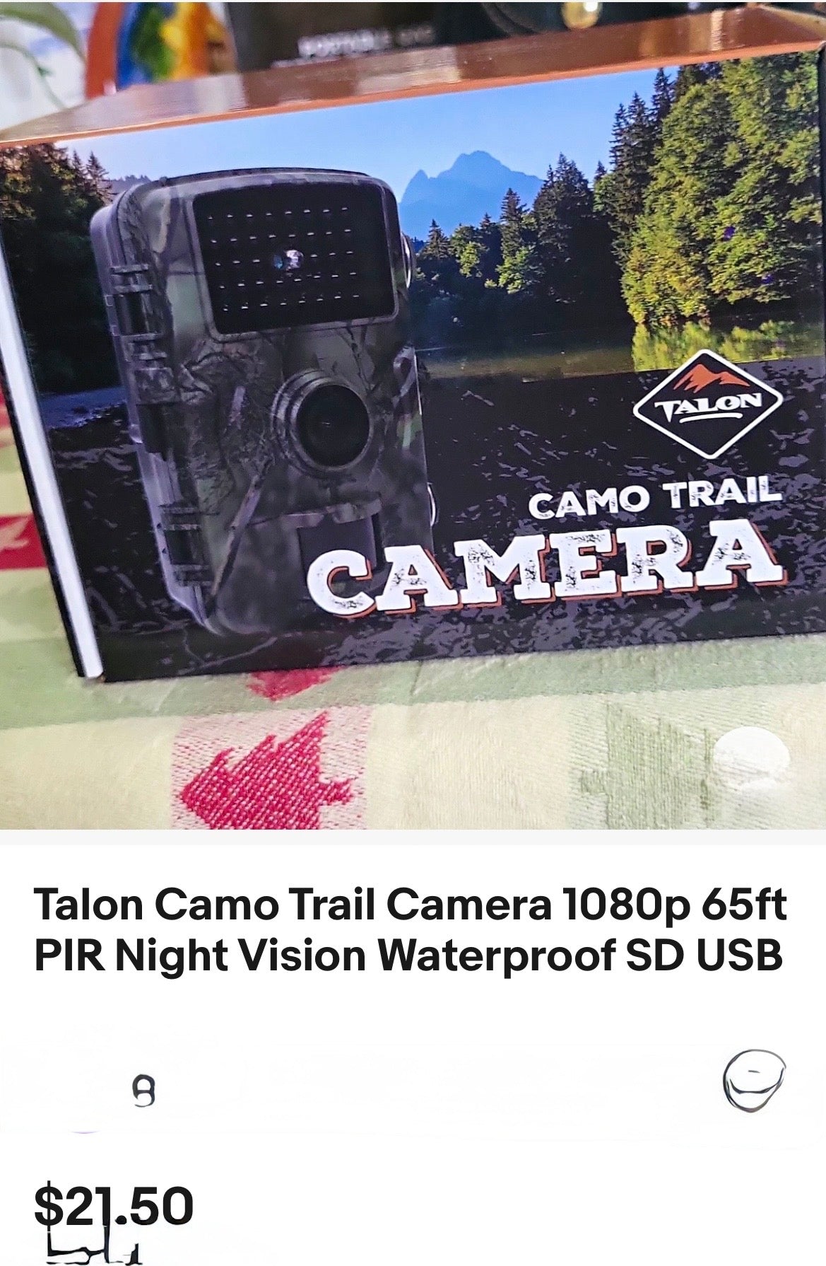 Talon Camo Trail Camera 1080p