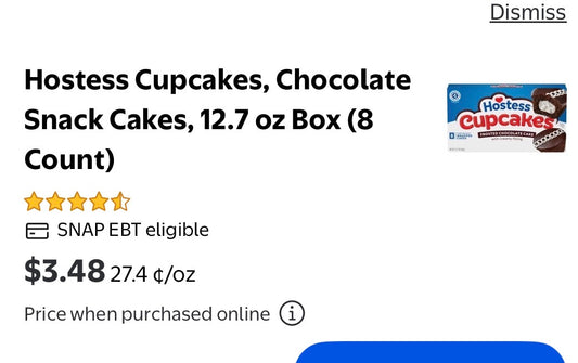 HOSTESS CUPCAKES/COFFEE CAKES