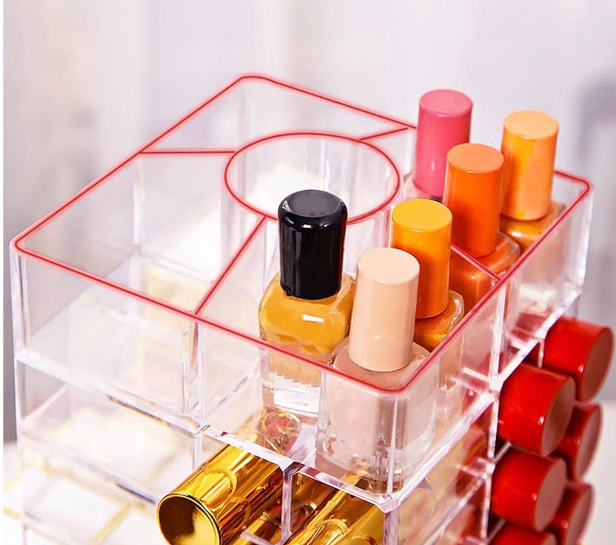 360 Rotating Cosmetic Lipsticks Tower