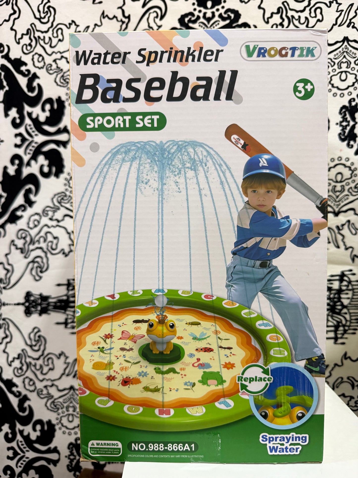 Water Sprinkler Baseball Sport Set