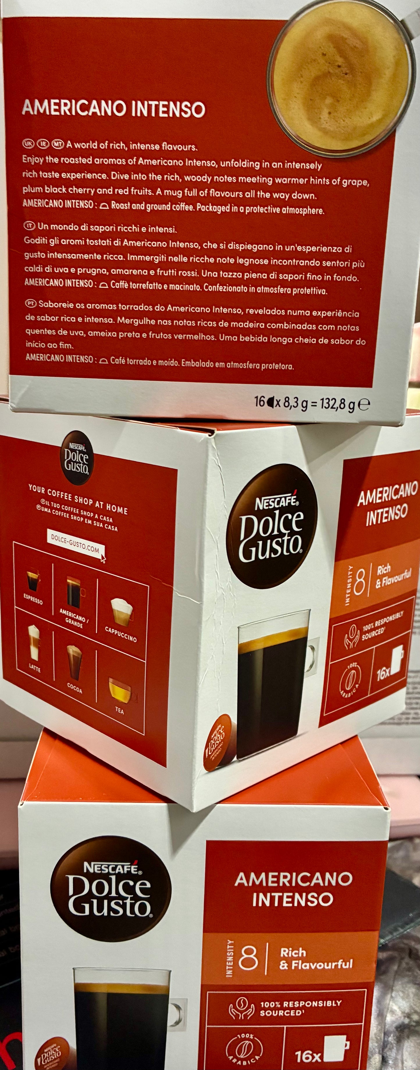 Nescafe Dolce Gusto Americano Intenso box 16 Coffee Pods