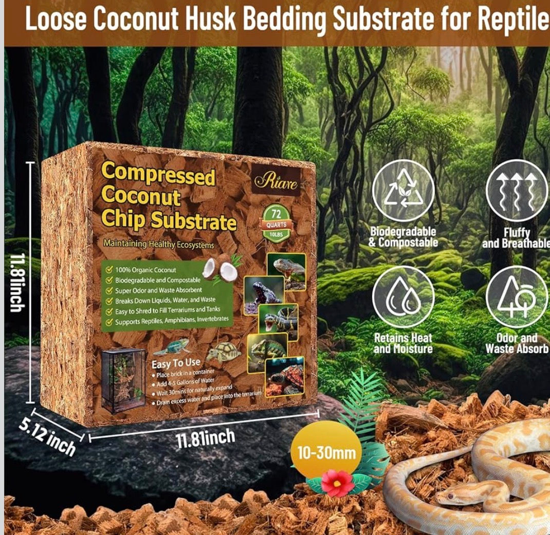 COMPRESSED COCONUT CHIP SUBSTRATE