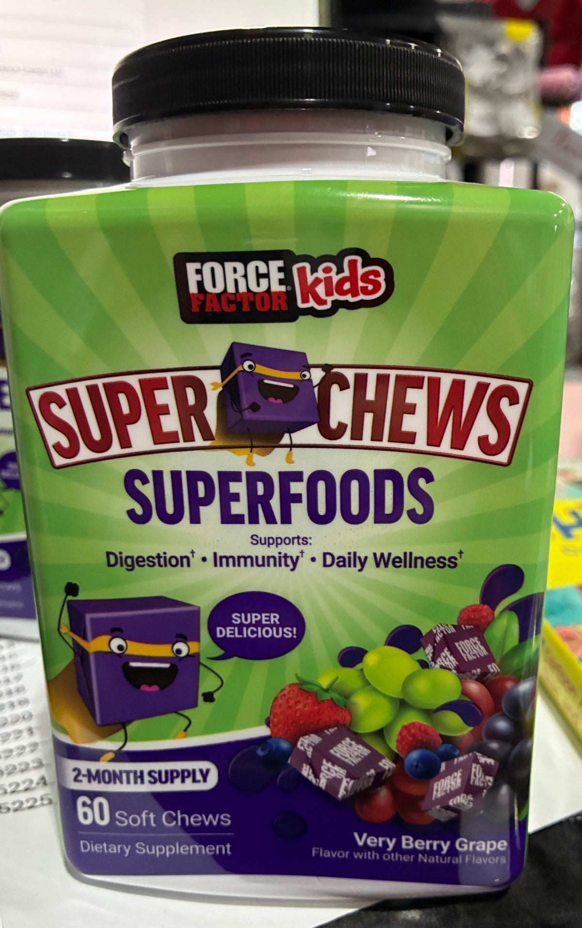 SUPER CHEWS SUPERFOOD (fruits, veggies @ greens nutrition )