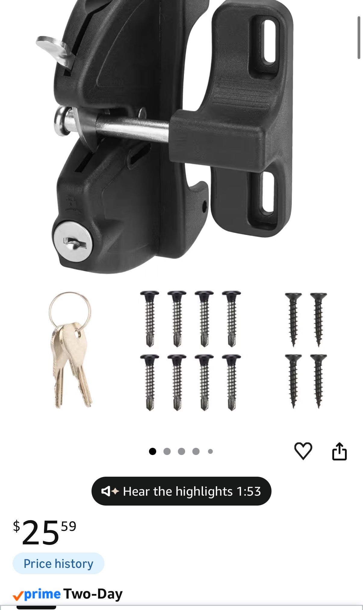 Gate Lock Latch
