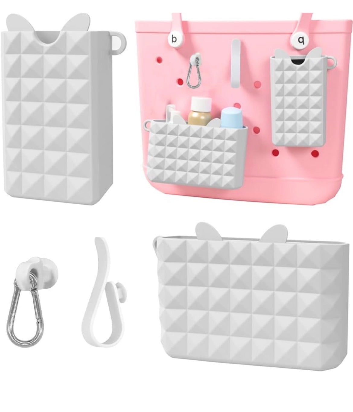 HALDANE 2 PACK SILICONE HOLDER FOR BOGG BAG (white)