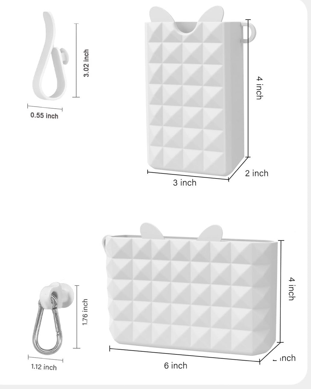 HALDANE 2 PACK SILICONE HOLDER FOR BOGG BAG (white)