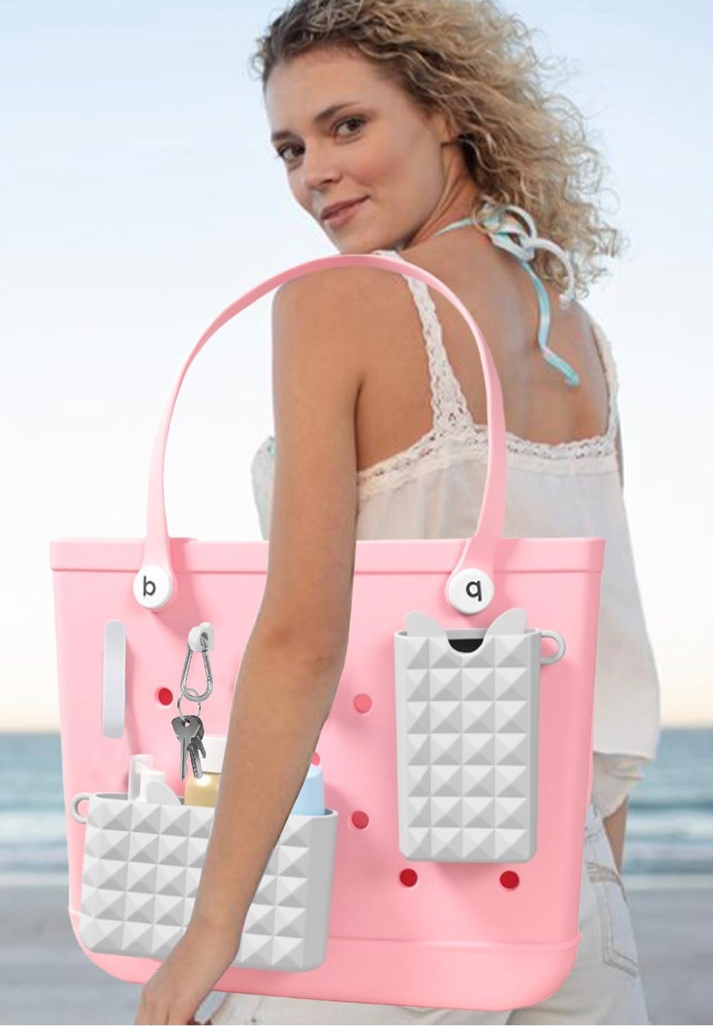 HALDANE 2 PACK SILICONE HOLDER FOR BOGG BAG (white)
