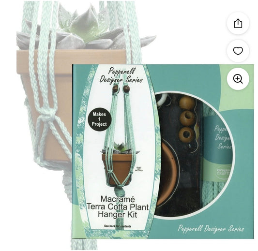 MACRAME'TERRA COTTA PLANT HANGER KIT