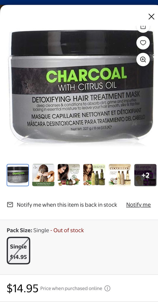 CHARCOAL WITH CITRUS OIL