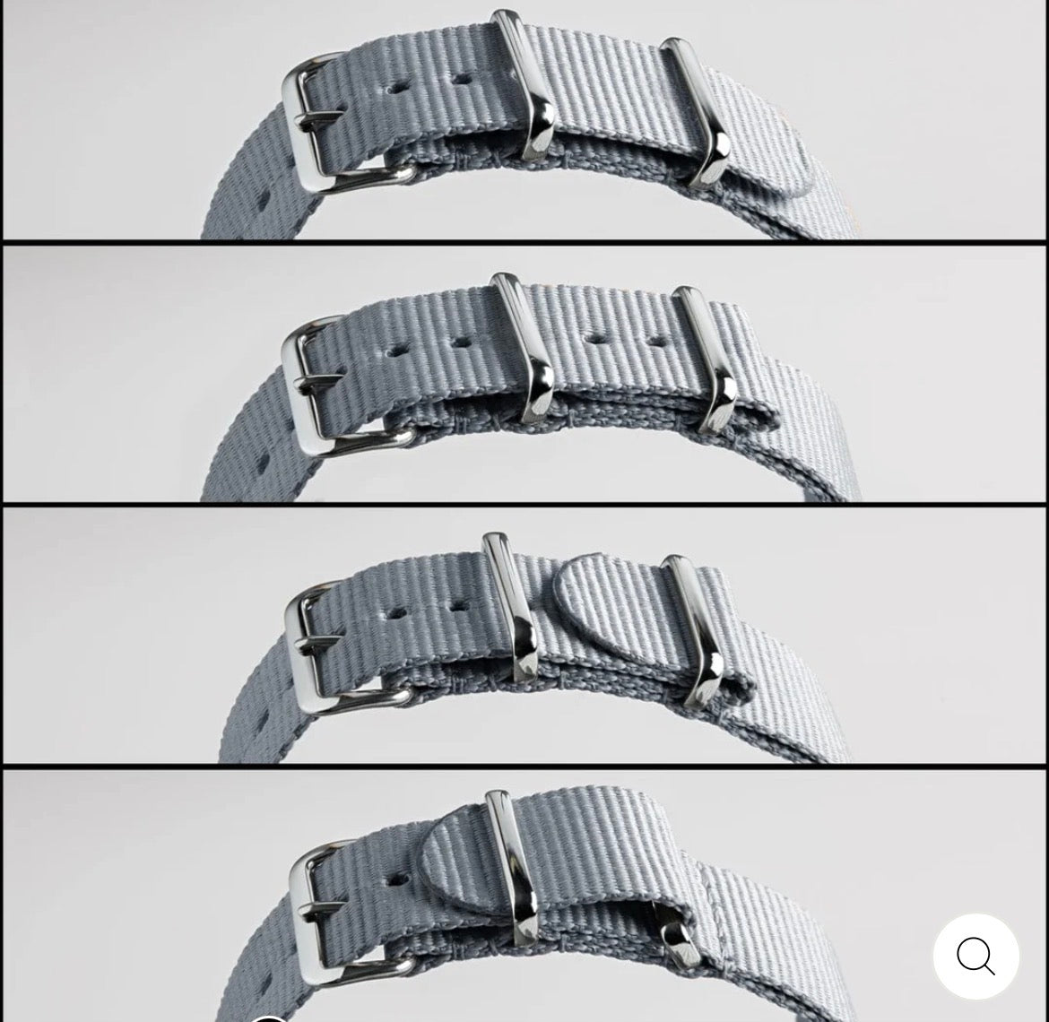 CLASSIC MILITARY STYLE NYLON WATCH BAND 22MM