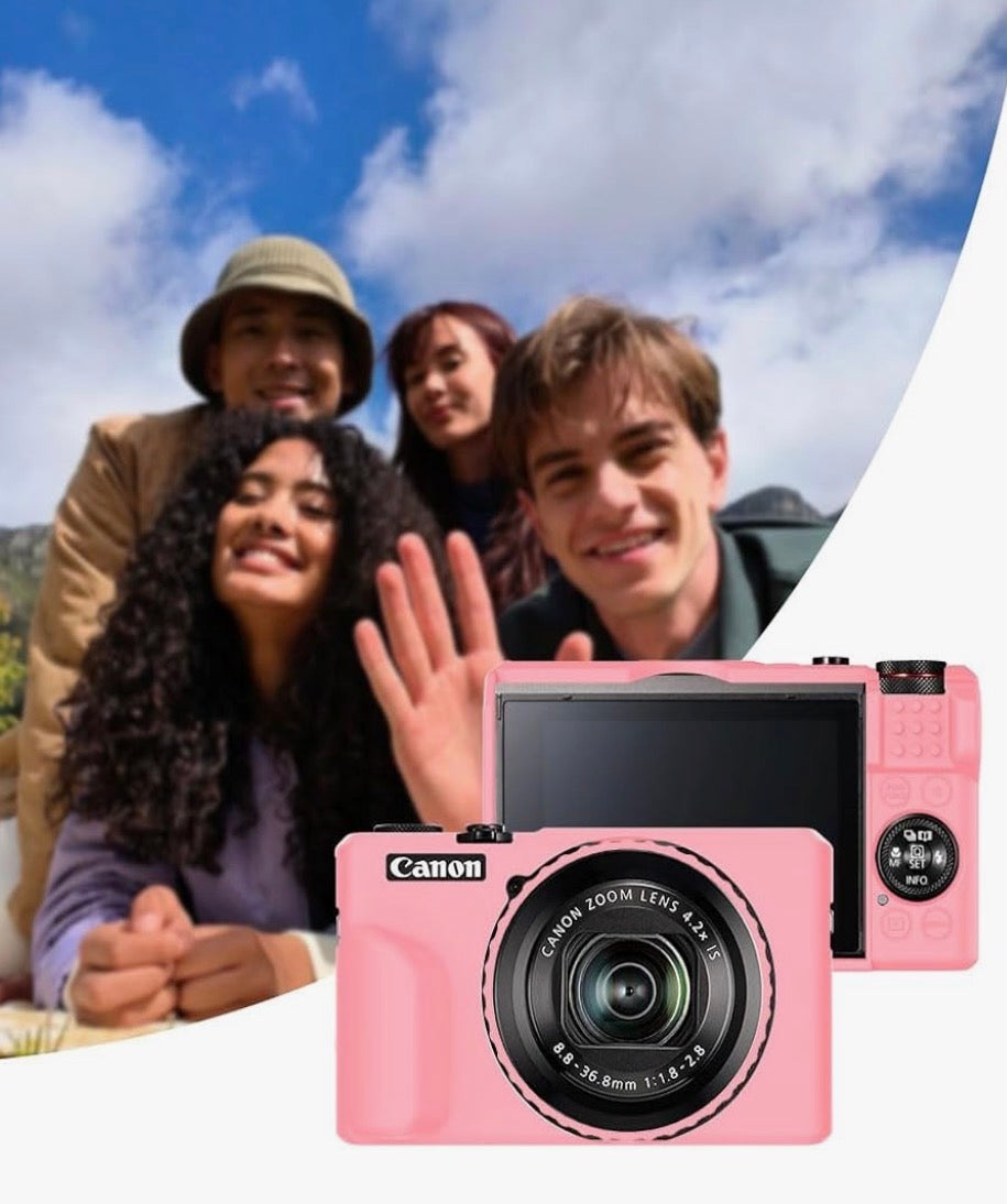 PINK SILICONE CASE for CANNON POWERSHOT g7x MARK iii