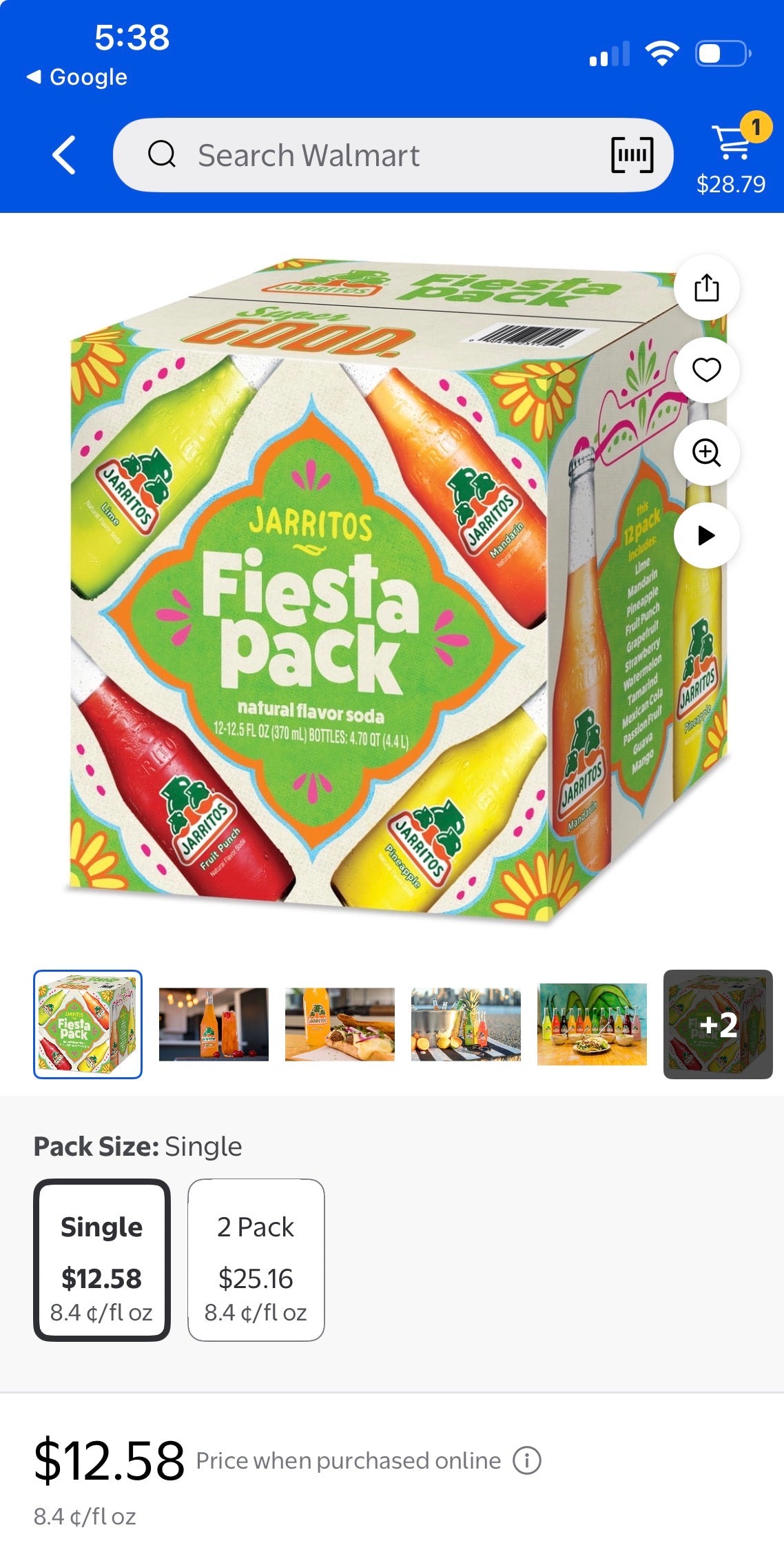 JARRITOS 12 PK GLASS MEXICAN SODA