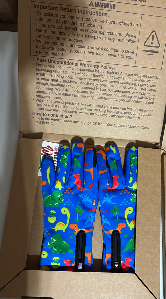 WARM WATER RESISTANT TOUCH SCREEN KIDS GLOVES SZ XL