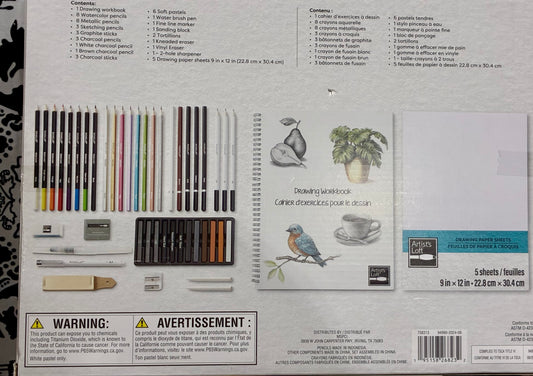 ARTISTS LOFT DRAWING TECHNIQUES SET