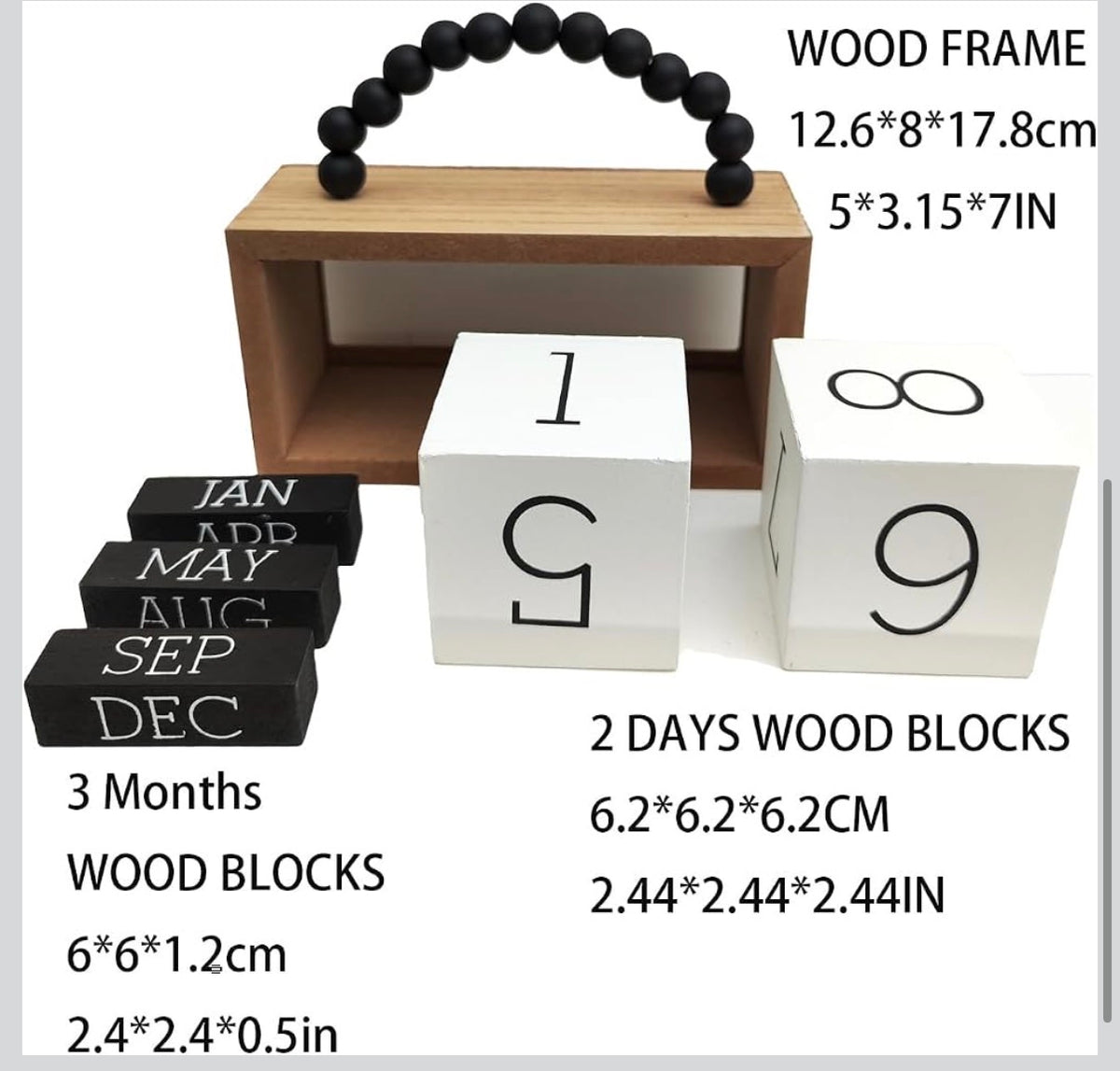 Wooden Desk Calendar