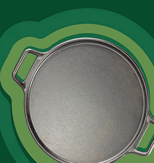 CAST IRON PAN PRE SEASONED PIZZA ,ETC -LODGE