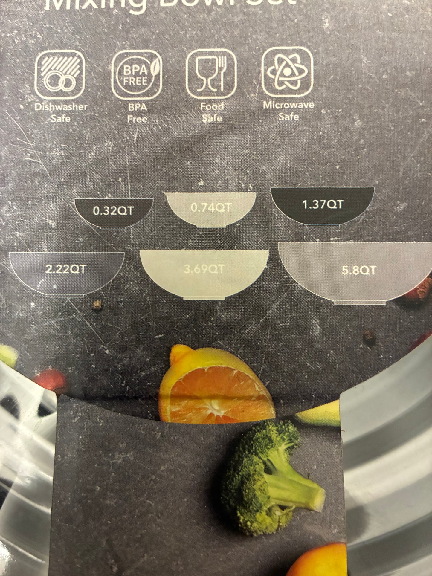 EDGE NESTING 6 BOWL SET