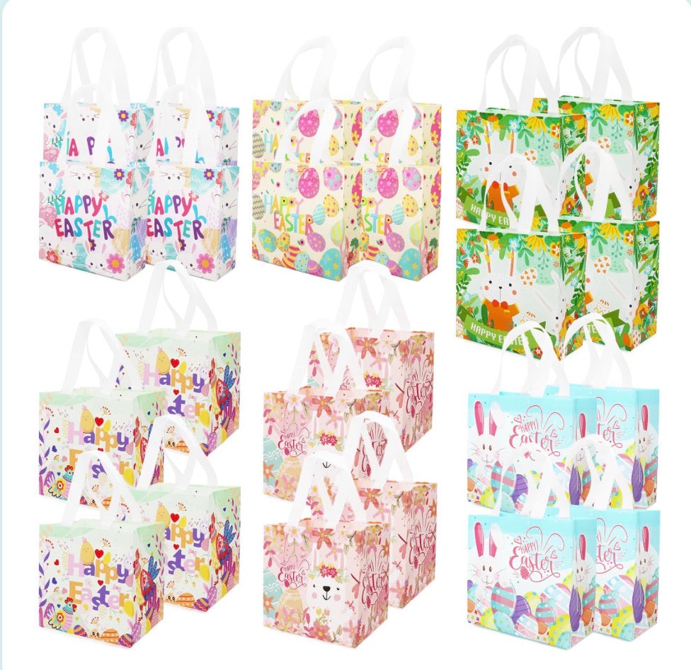 24 pc HAPPY EASTER EGG HUNT BAGS