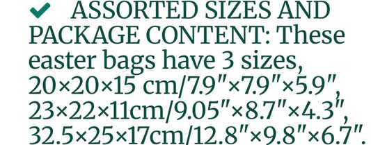 24 pc HAPPY EASTER EGG HUNT BAGS