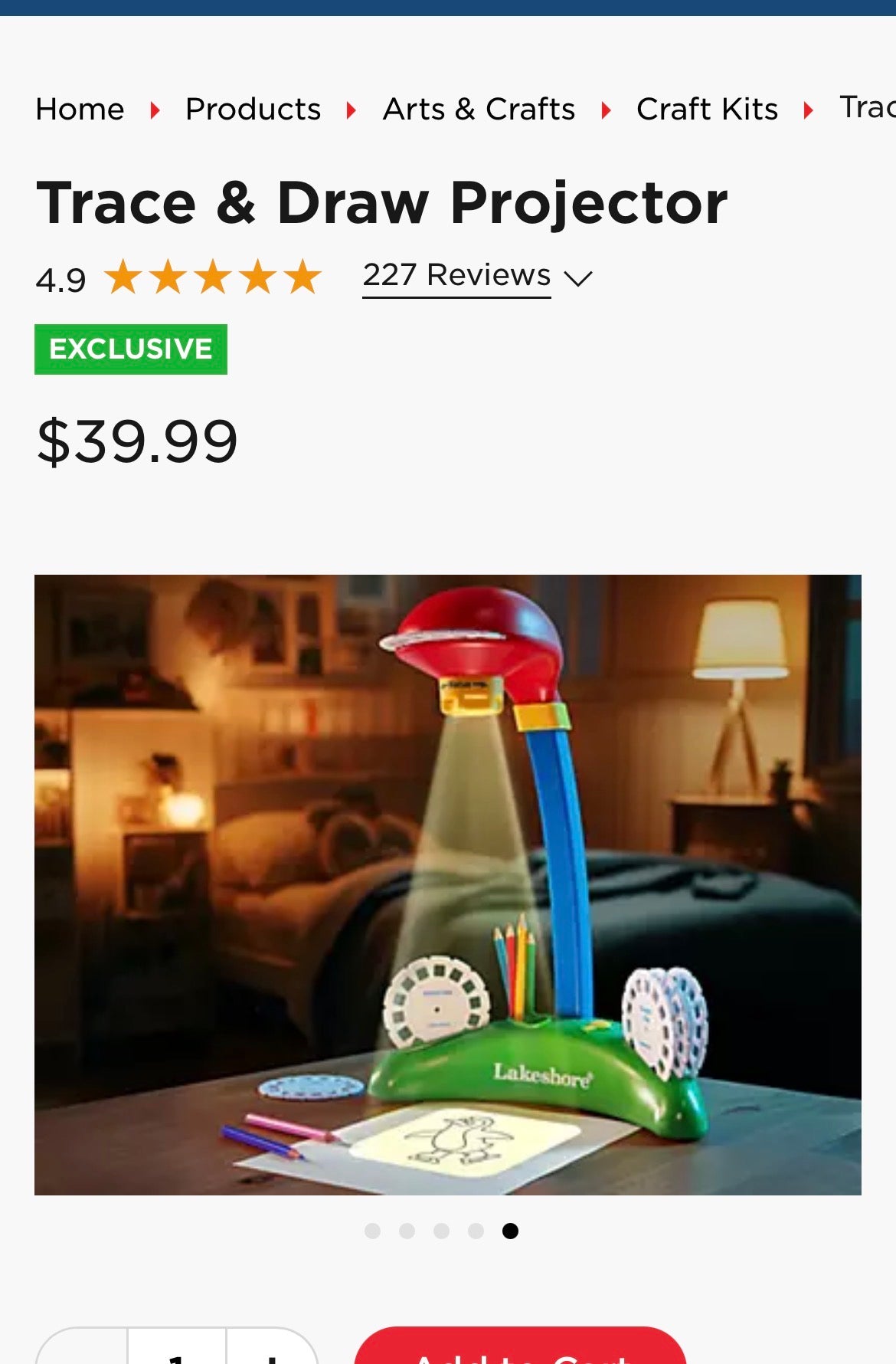 LAKESHORE TRACE AND DRAW PROJECTOR