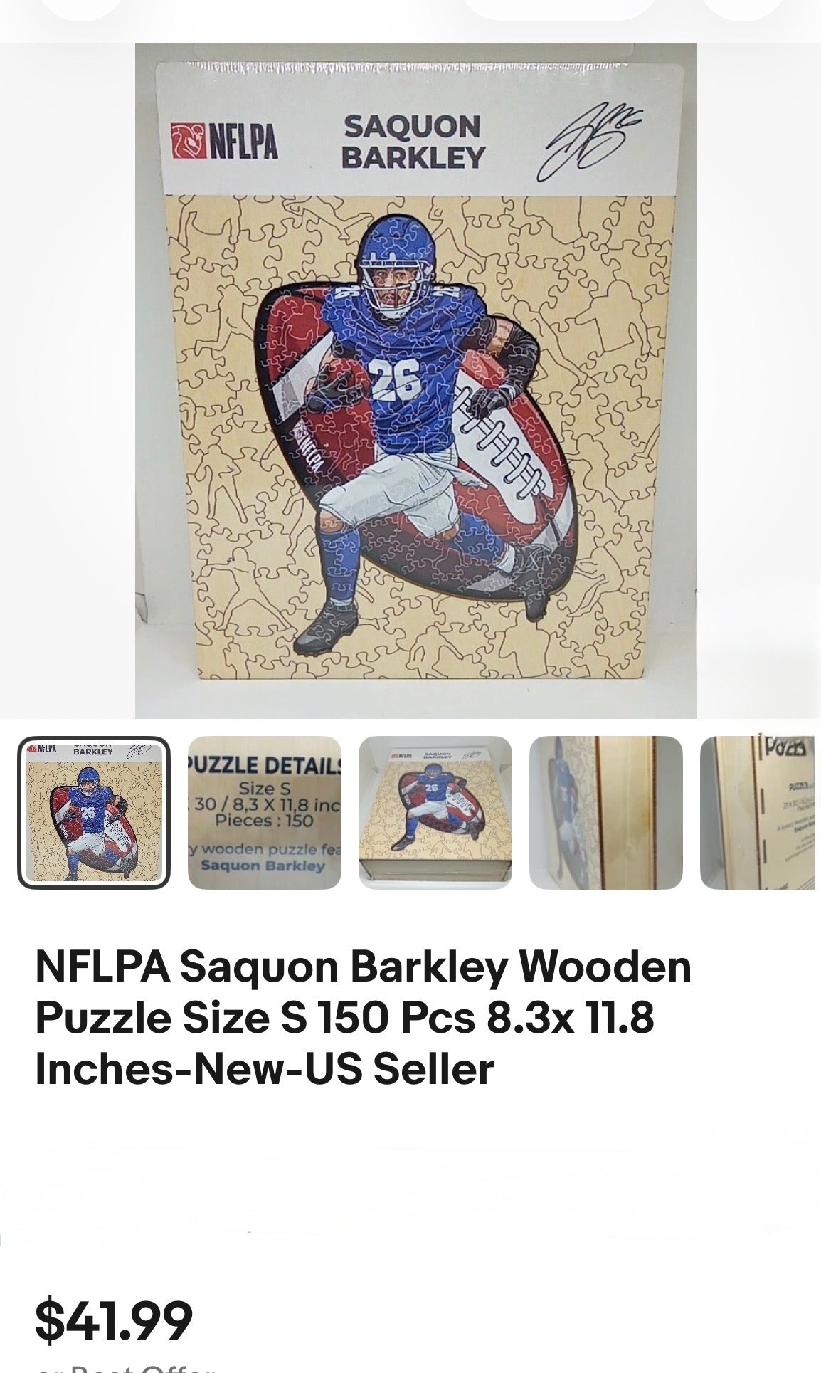 NFLPA WOODEN PUZZLE
