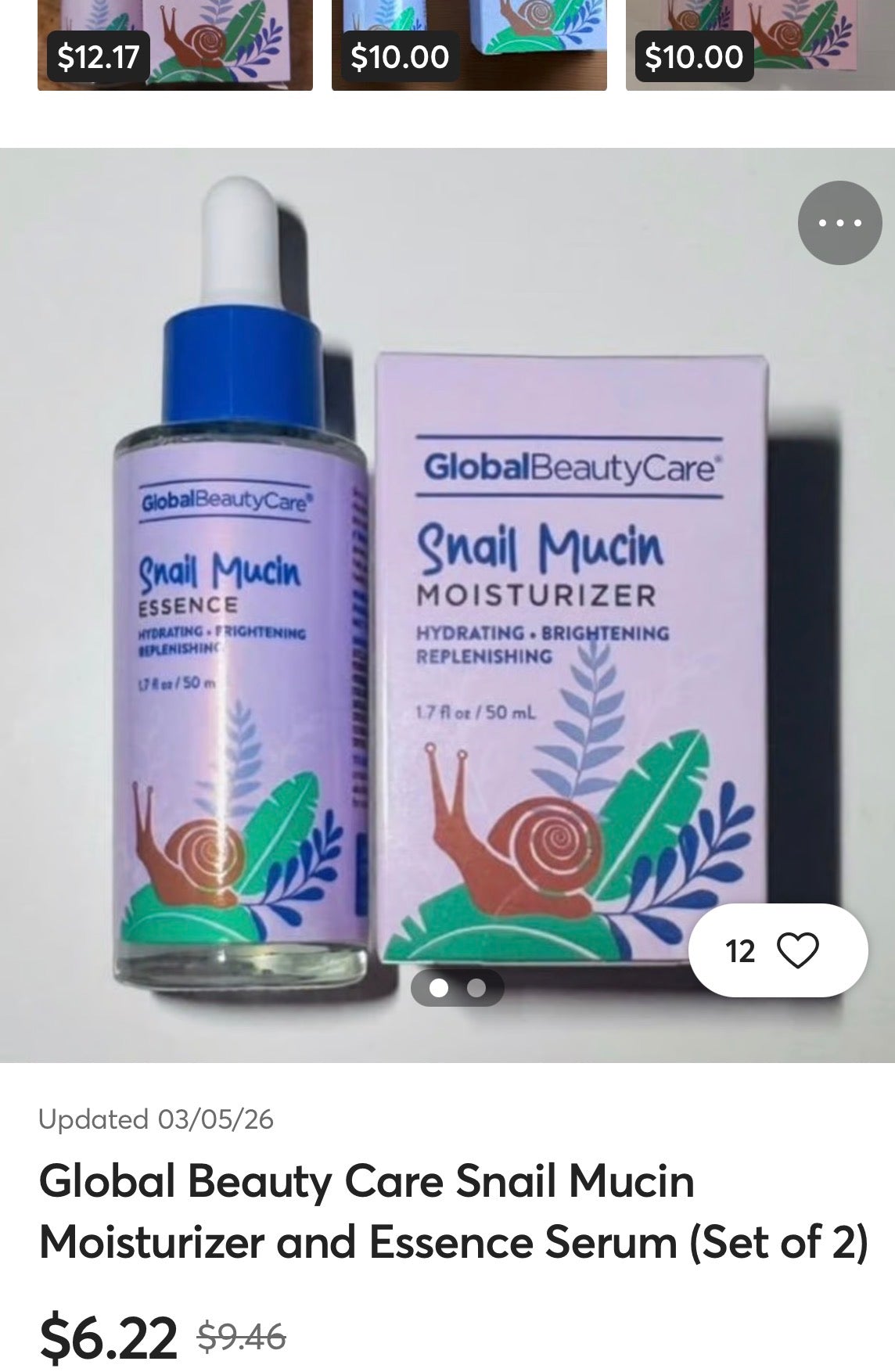 SNAIL MUCIN MOISTURIZER SET