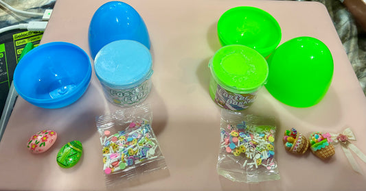 BOX OF 12 SLIME WITH MIX INS /FILLED EGGS