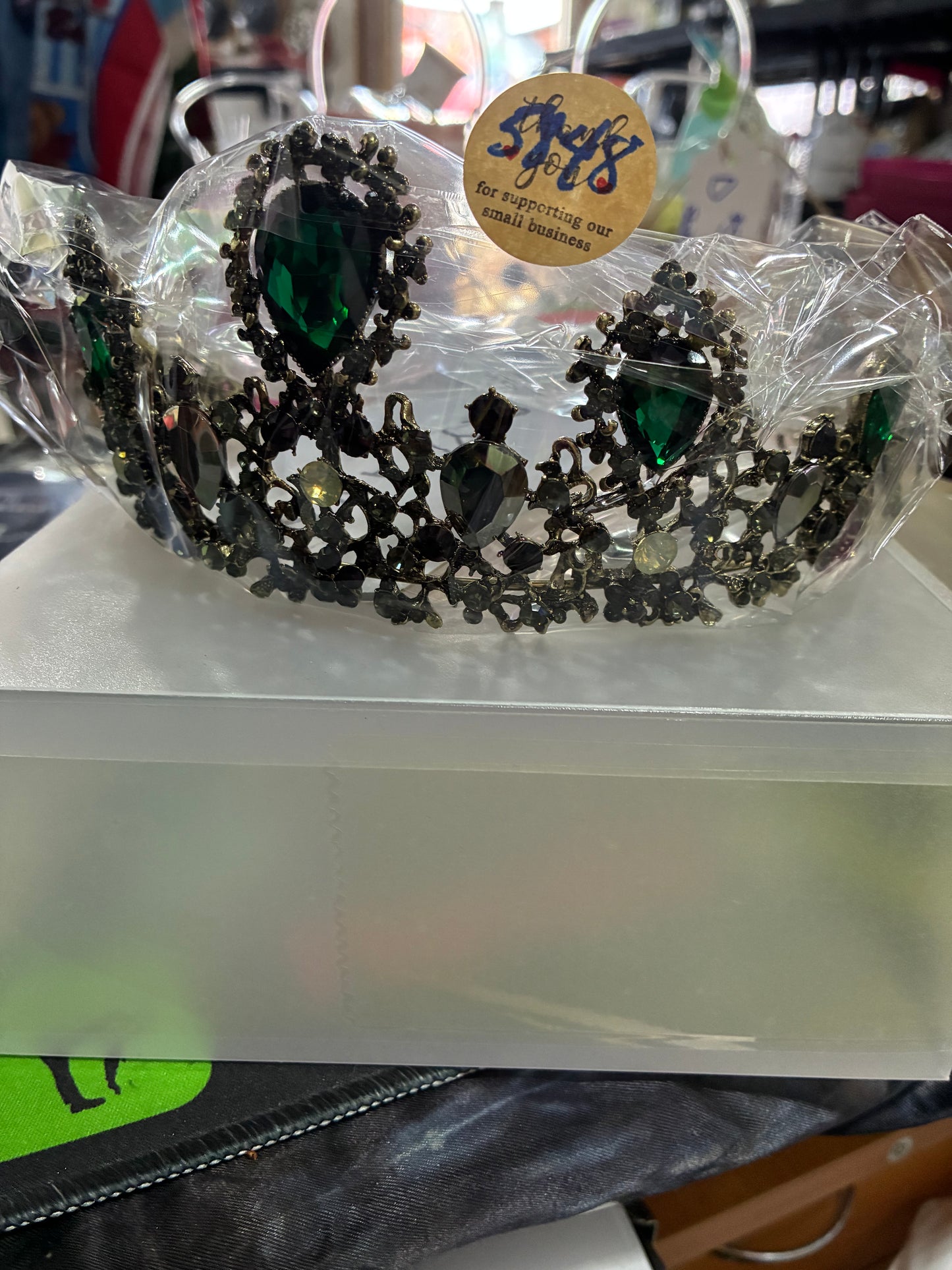 GREEN TIARA CROWN