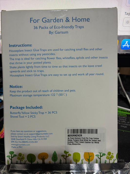Fruit Fly Sticky Traps