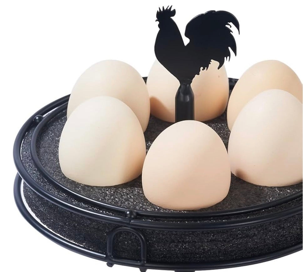 Maulehua Metal Egg Storage Display Rack
