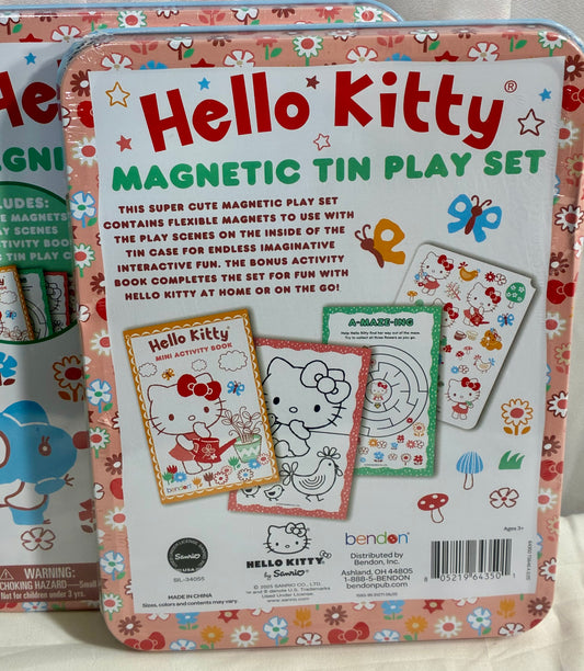 HELLO KITTY MAGNETIC TIN PLAY SET