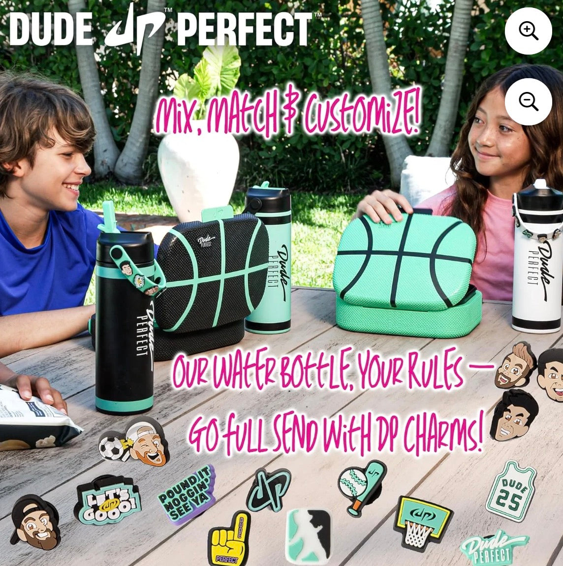 Dude Perfect Noggz Water Bottle Charms Collectibles Expansion,