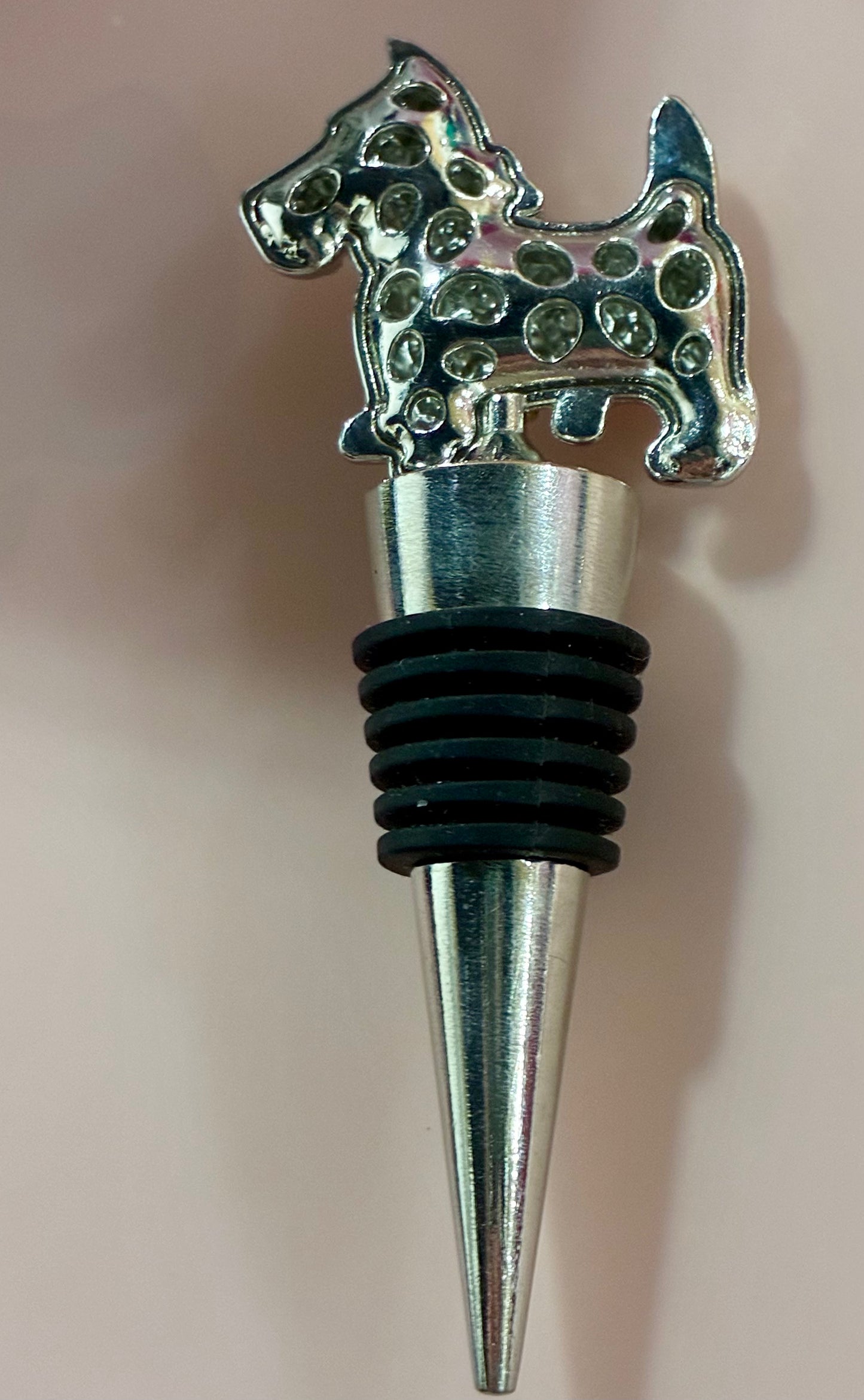 Crystal Dog Shaped Wine Stopper