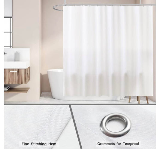 White Shower Curtain