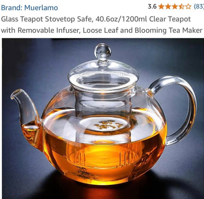 Stovetop Glass Teapot