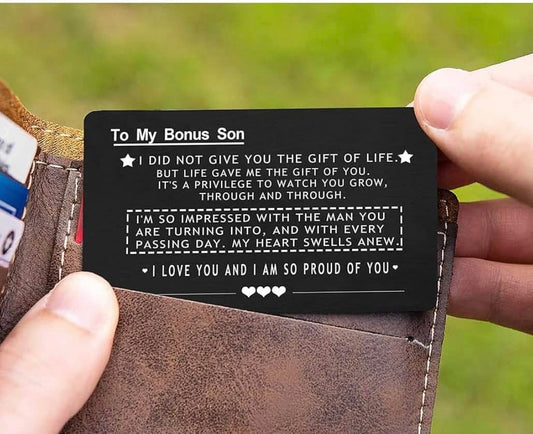 Metal Wallet Card Stepson
