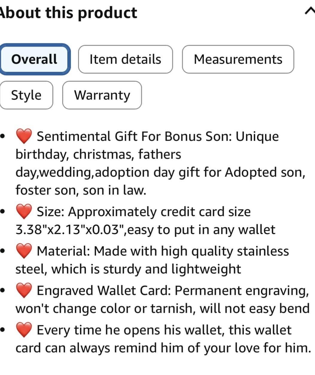 Metal Wallet Card Stepson