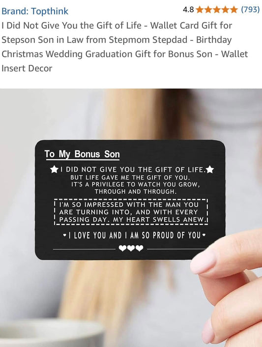 Metal Wallet Card Stepson