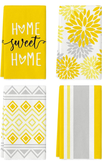 Yellow Dish Towels