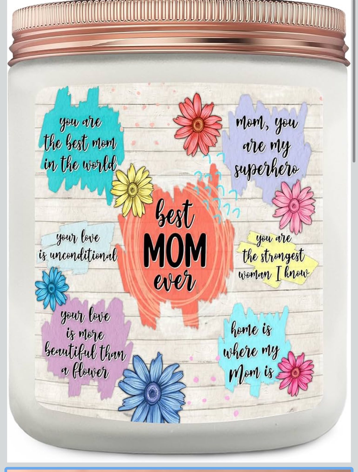 Floral Mom Candle