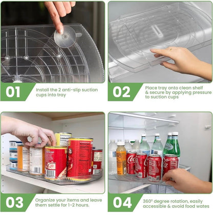 large PULL OUT and THEN ROTATE LAZY SUSAN