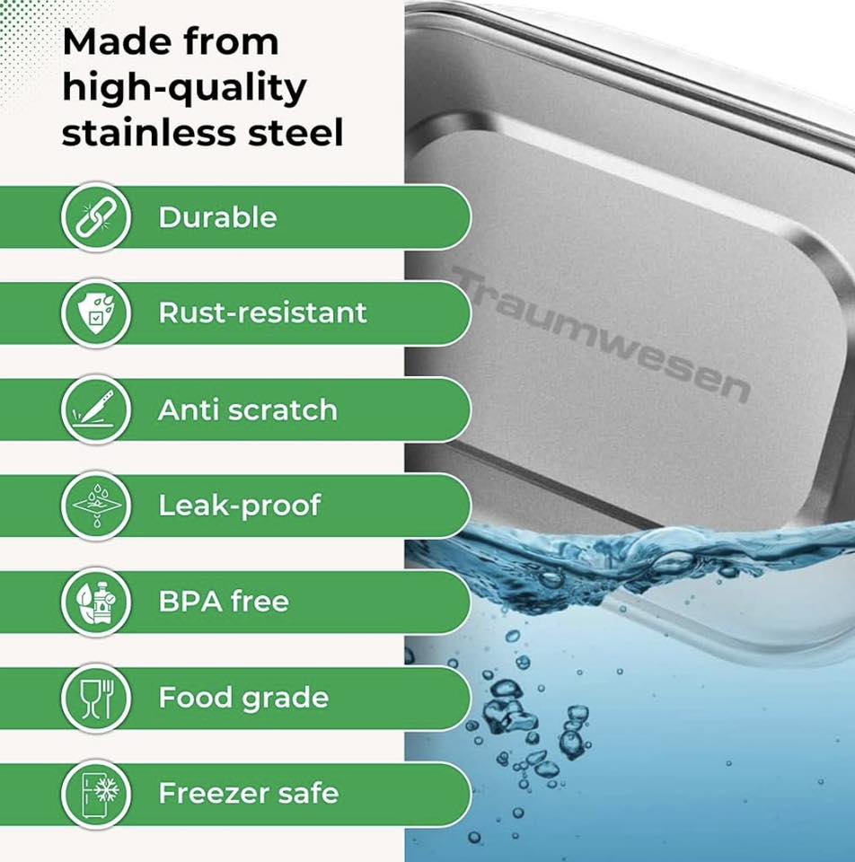 BENTGO STAINLESS STEEL LUNCH BOX 27OZ