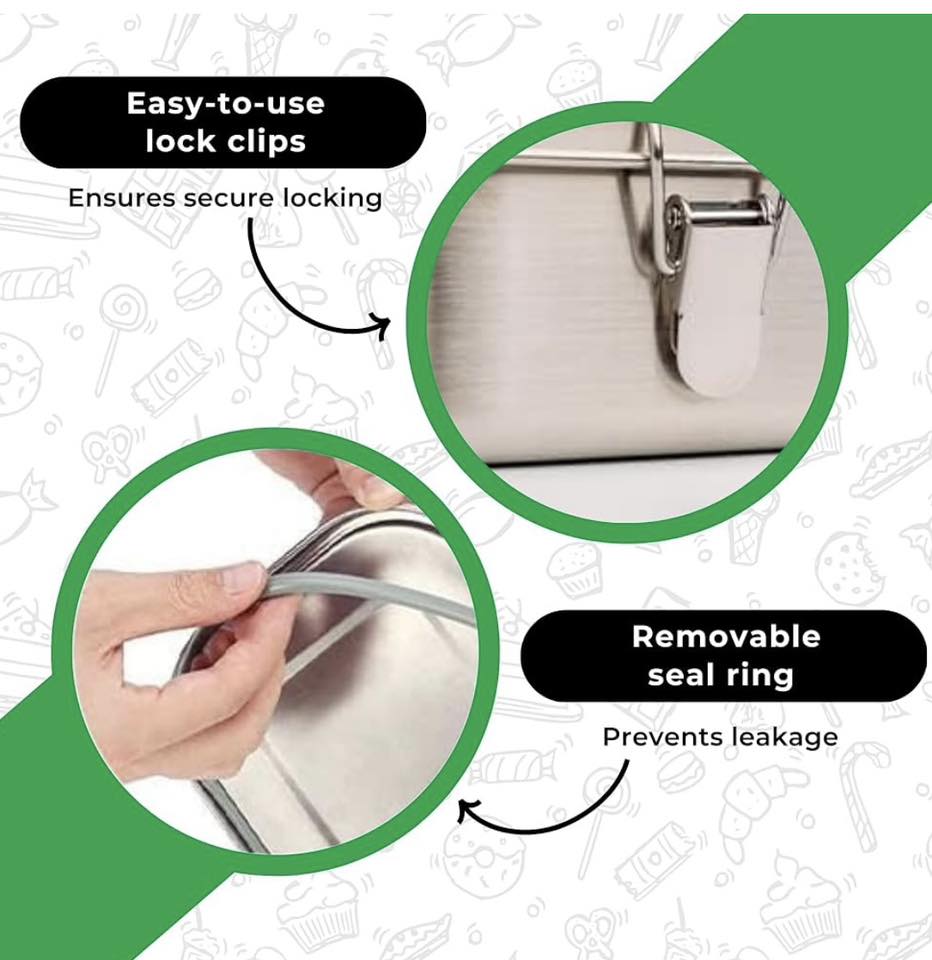 BENTGO STAINLESS STEEL LUNCH BOX 27OZ