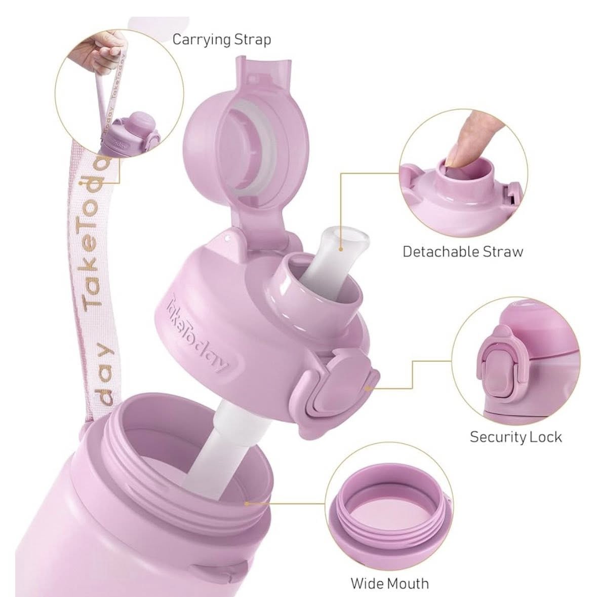 TAKE TODAY COLLAPSIBLE WATER BOTTLE