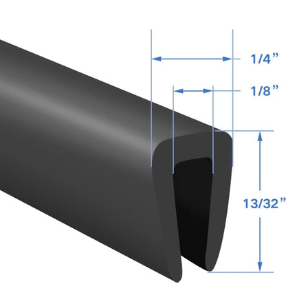 U CHANNEL RUBBER TRIM