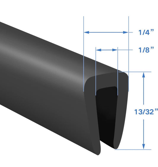 U CHANNEL RUBBER TRIM