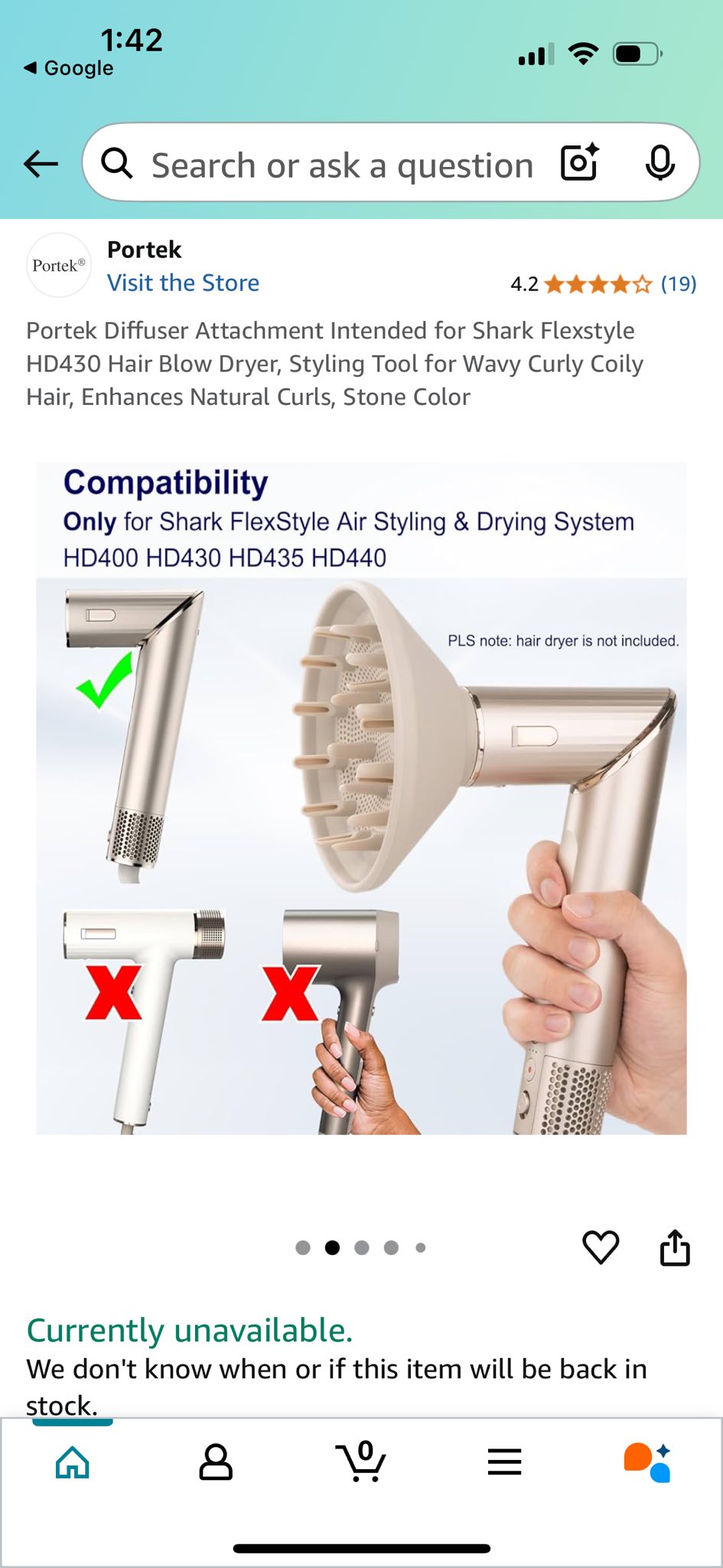 SHARK SPEEDSTYLE DEFRIZZER DIFFUSER