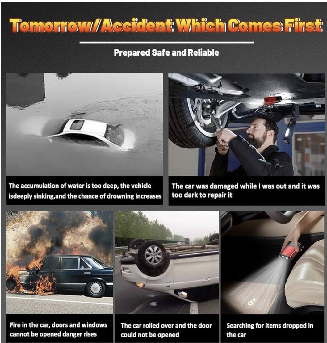 SAFE HAMMER GLASS BREAKER ESCAPE TOOL