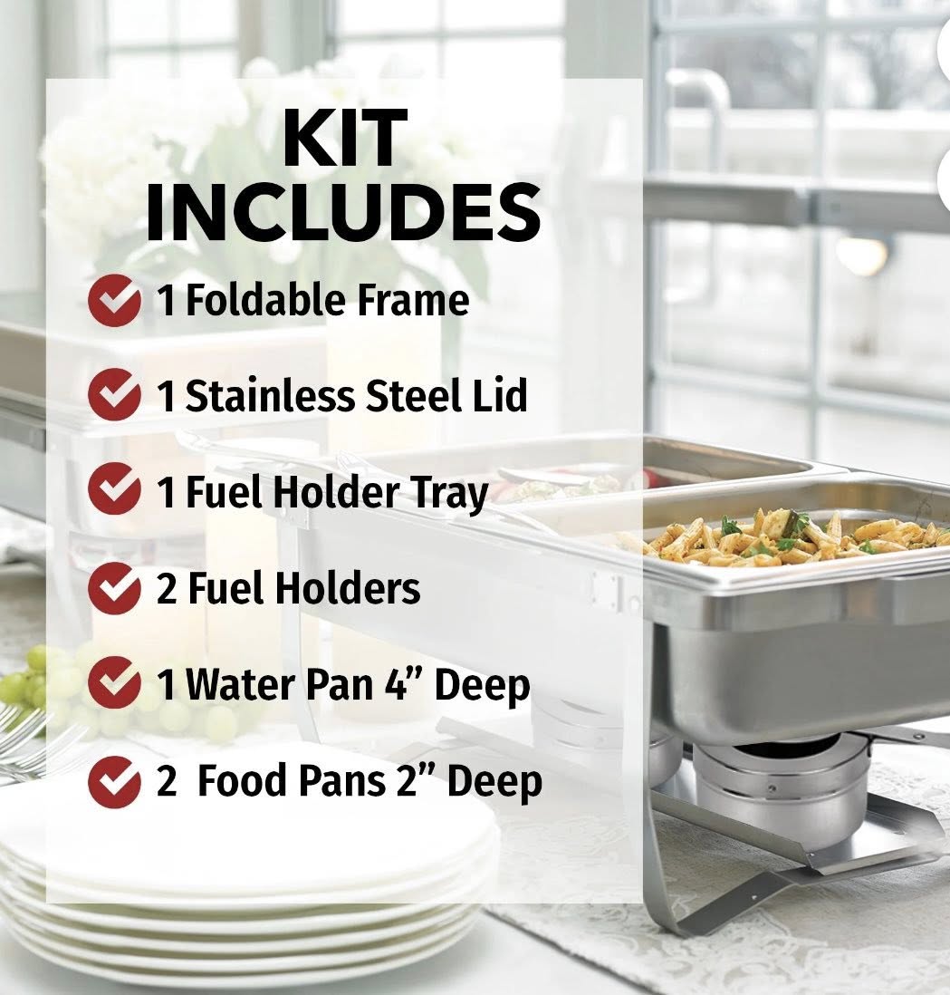 STERNO BUFFET CHAFER 8 QUART