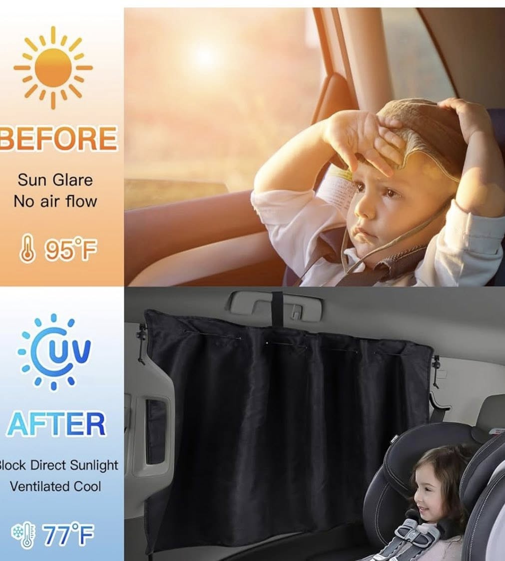 ZATOOTO SUEDE CAR WINDOW CURTIANS
